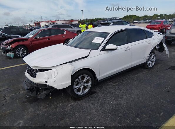 1HGCY1F20SA055633 2025 HONDA ACCORD White წინა მარცხენა ხედი სამი მეოთხედიდან