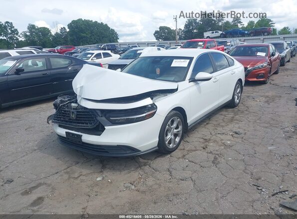 1HGCY1F22PA035651 2023 HONDA ACCORD White Առջևի ձախ երեք քառորդ տեսարան