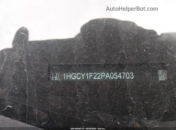 1HGCY1F22PA054703 2023 HONDA ACCORD White Engine compartment view