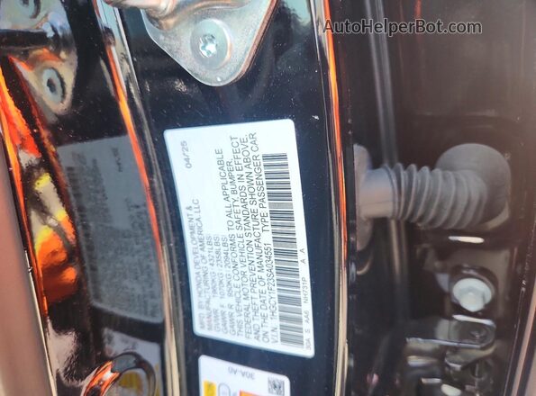 1HGCY1F23SA034551 2025 HONDA ACCORD Black 