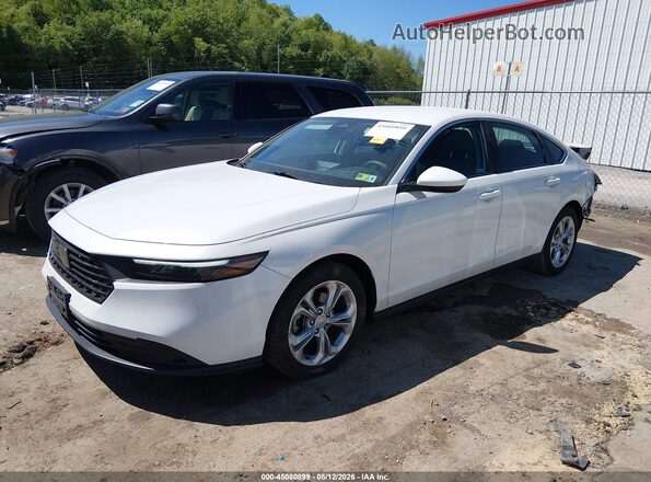 1HGCY1F25PA045347 2023 HONDA ACCORD White წინა მარცხენა ხედი სამი მეოთხედიდან