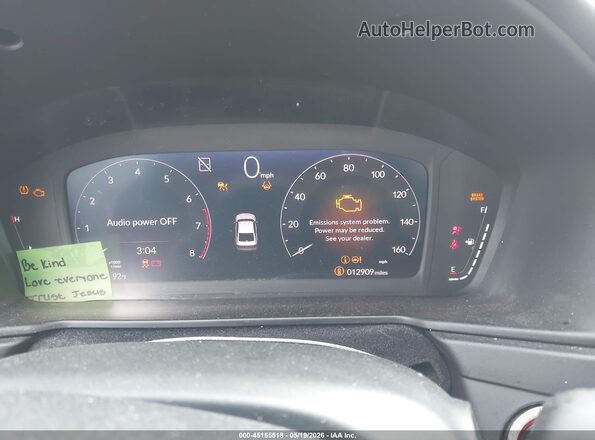 1HGCY1F28SA090338 2025 HONDA ACCORD Red Вид задніх сидінь