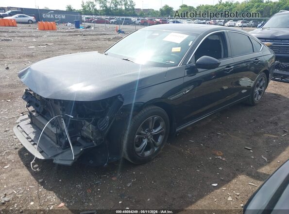 1HGCY1F31RA079877 2024 HONDA ACCORD Black Առջևի ձախ երեք քառորդ տեսարան