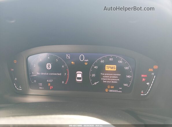 1HGCY1F33PA042147 2023 HONDA ACCORD White Widok tylnych siedzeń