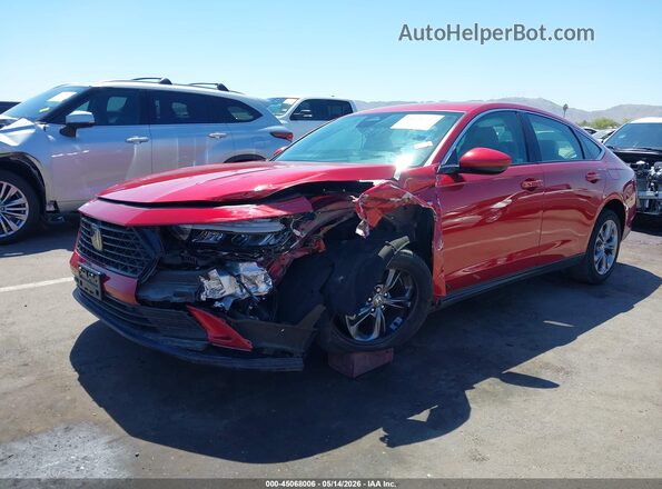 1HGCY1F33RA005876 2024 HONDA ACCORD Red Front view