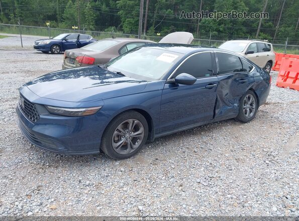 1HGCY1F34RA047795 2024 HONDA ACCORD Blue Przód lewy