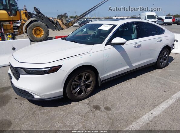 1HGCY1F39PA036014 2023 HONDA ACCORD White წინა მარცხენა ხედი სამი მეოთხედიდან