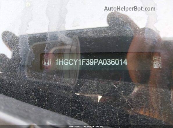 1HGCY1F39PA036014 2023 HONDA ACCORD White ძრავის განყოფილების ხედი