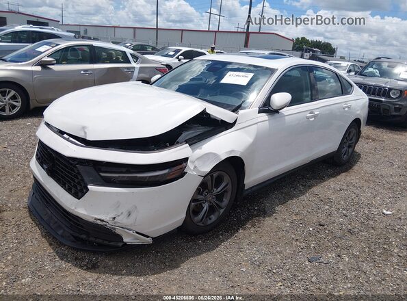 1HGCY1F39PA038748 2023 HONDA ACCORD White Առջևի ձախ երեք քառորդ տեսարան