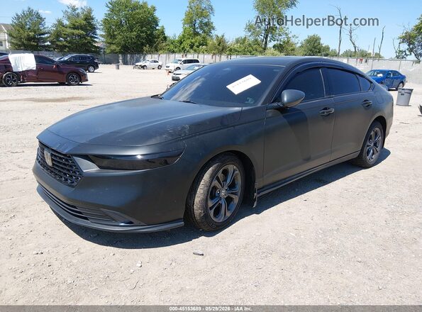 1HGCY1F39RA053933 2024 HONDA ACCORD Black წინა მარცხენა ხედი სამი მეოთხედიდან