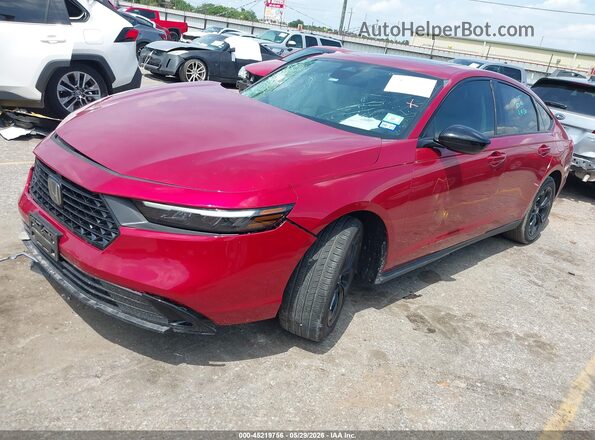 1HGCY1F40SA038011 2025 HONDA ACCORD Red Vista tres cuartos delantera izquierda
