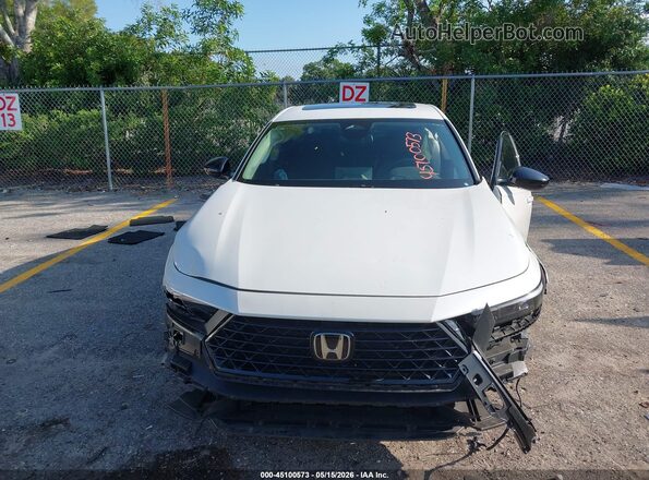 1HGCY1F41SA039815 2025 HONDA ACCORD White Вид щитка приладів