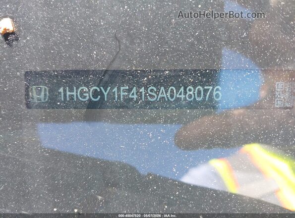 1HGCY1F41SA048076 2025 HONDA ACCORD Black Вид підкапотного простору