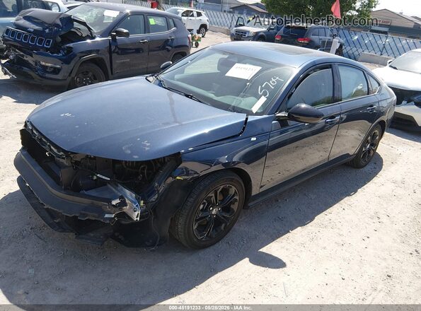 1HGCY1F41SA052466 2025 HONDA ACCORD Dark Blue წინა მარცხენა ხედი სამი მეოთხედიდან