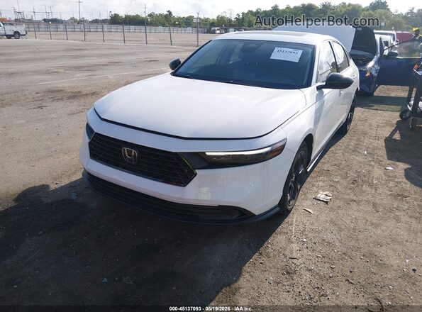 1HGCY1F42SA015507 2025 HONDA ACCORD White Vista tres cuartos delantera izquierda