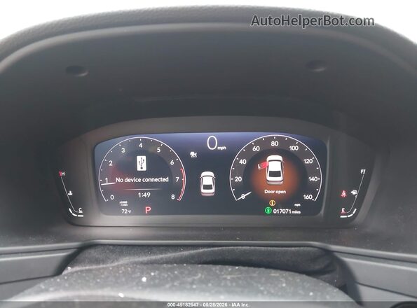 1HGCY1F44SA026685 2025 HONDA ACCORD White უკანა სავარძლების ხედი