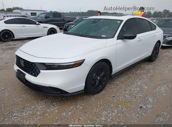 1HGCY1F44SA026685 2025 HONDA ACCORD White წინა მარცხენა ხედი სამი მეოთხედიდან