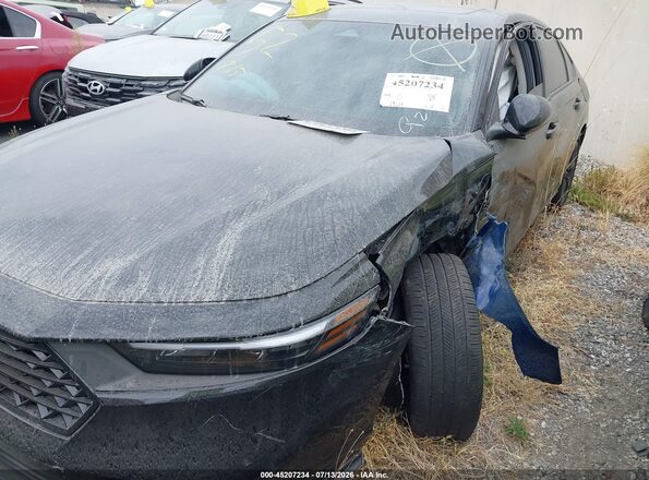 1HGCY1F4XSA061411 2025 HONDA ACCORD Black წინა მარცხენა ხედი სამი მეოთხედიდან