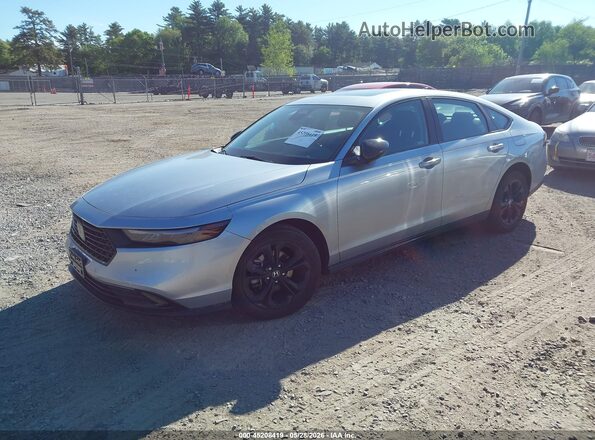 1HGCY1F4XSA075356 2025 HONDA ACCORD Silver წინა მარცხენა ხედი სამი მეოთხედიდან