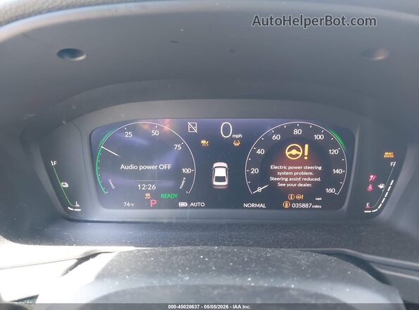 1HGCY2F50PA000199 2023 HONDA ACCORD Gray Widok tylnych siedzeń