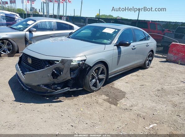 1HGCY2F50PA000199 2023 HONDA ACCORD Gray Przód lewy