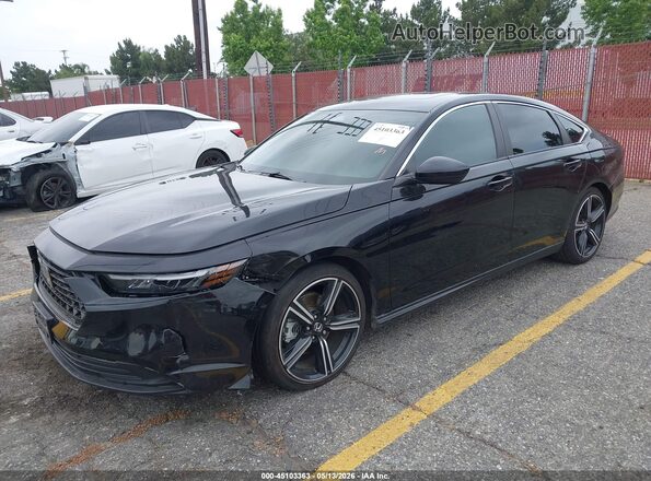 1HGCY2F50PA059060 2023 HONDA ACCORD Black Front left