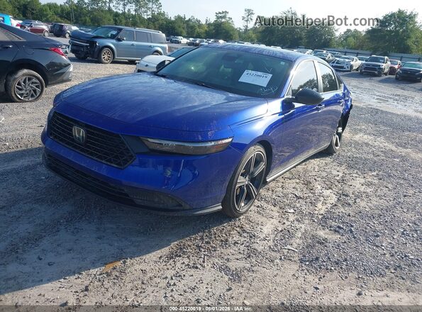 1HGCY2F50RA065511 2024 HONDA ACCORD Blue წინა მარცხენა ხედი სამი მეოთხედიდან