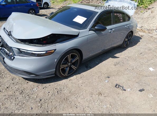 1HGCY2F50RA071292 2024 HONDA ACCORD Gray Առջևի ձախ երեք քառորդ տեսարան