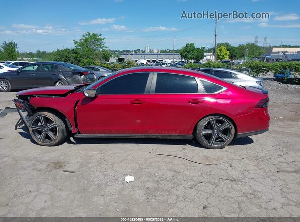 1HGCY2F51PA069838 2023 HONDA ACCORD Red Սալոնի 360 աստիճան տեսք