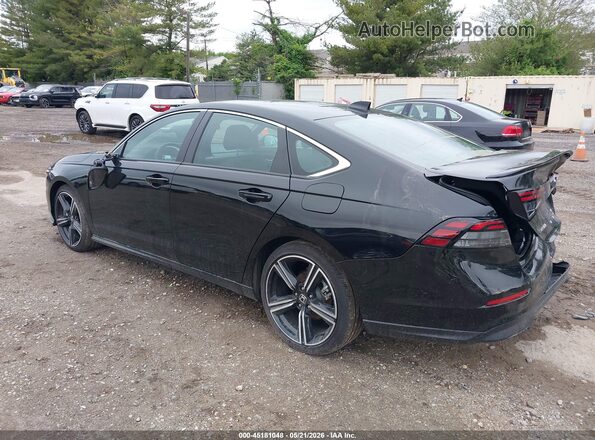 1HGCY2F51SA080847 2025 HONDA ACCORD HYBRID Black უკანა მარცხენა