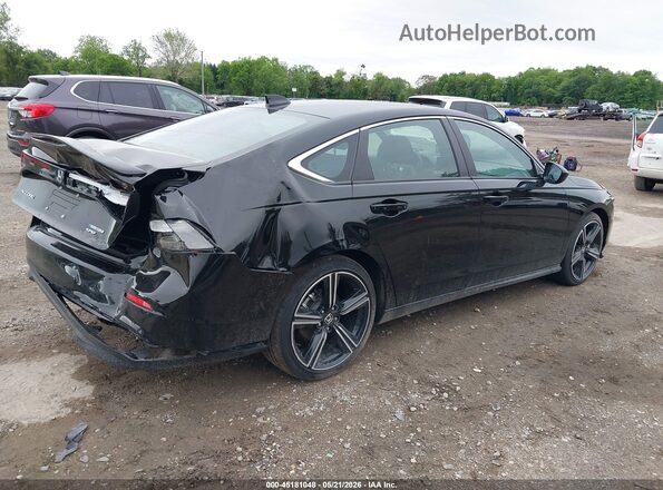 1HGCY2F51SA080847 2025 HONDA ACCORD HYBRID Black უკანა მარჯვენა