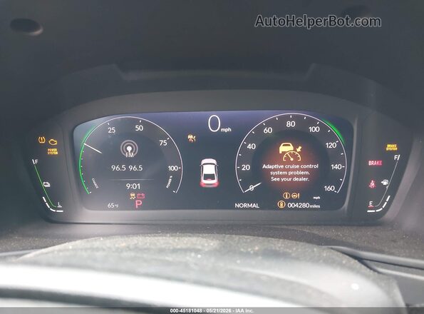 1HGCY2F51SA080847 2025 HONDA ACCORD HYBRID Black უკანა სავარძლების ხედი