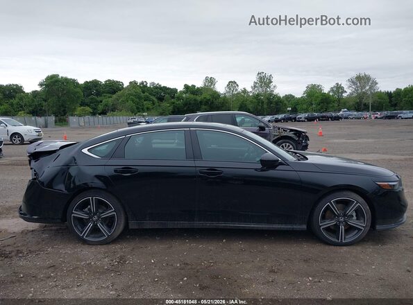 1HGCY2F51SA080847 2025 HONDA ACCORD HYBRID Black სალონის 360-გრადუსიანი ხედი