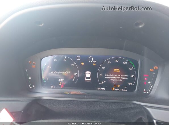 1HGCY2F52PA012032 2023 HONDA ACCORD Red უკანა სავარძლების ხედი