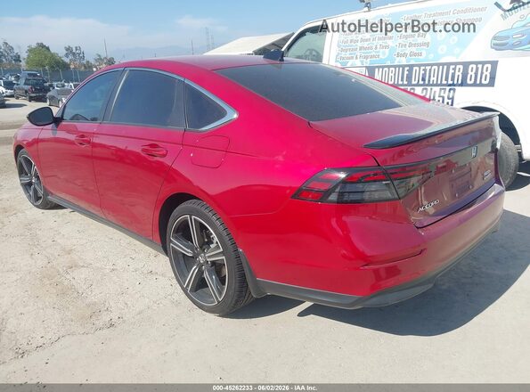 1HGCY2F52PA012032 2023 HONDA ACCORD Red უკანა მარცხენა