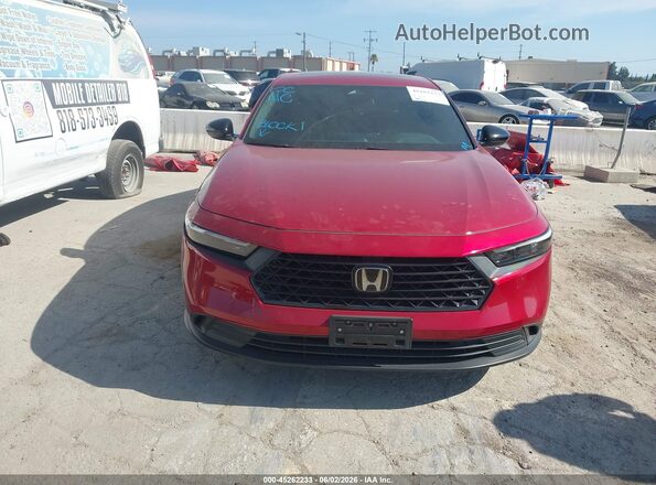 1HGCY2F52PA012032 2023 HONDA ACCORD Red უკანა სალონის ხედი