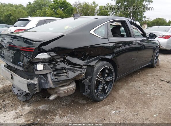 1HGCY2F52PA012595 2023 HONDA ACCORD Black Задня права чверть