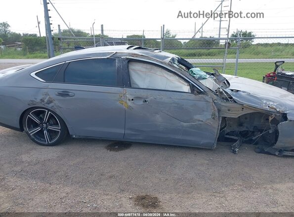 1HGCY2F52SA061711 2025 HONDA ACCORD HYBRID Blue Widok wnętrza z tyłu