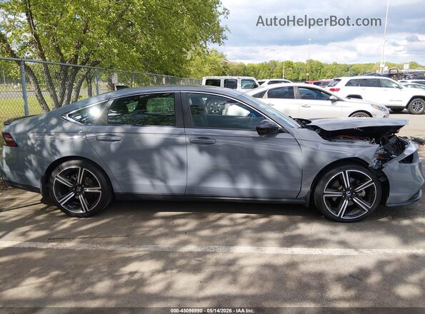 1HGCY2F53PA006840 2023 HONDA ACCORD Gray Rear interior view