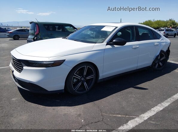1HGCY2F53RA049965 2024 HONDA ACCORD Белый Передняя левая четверть