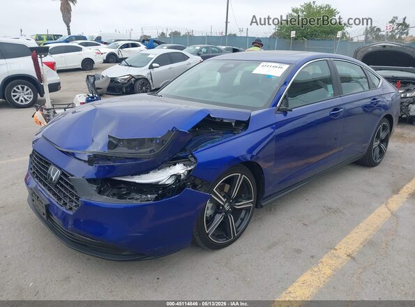 1HGCY2F54RA038019 2024 HONDA ACCORD Синий Передняя левая четверть