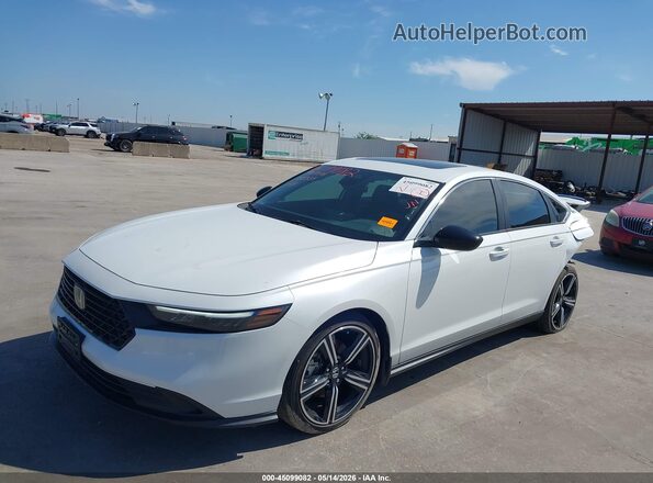 1HGCY2F54RA042359 2024 HONDA ACCORD HYBRID White Przód lewy