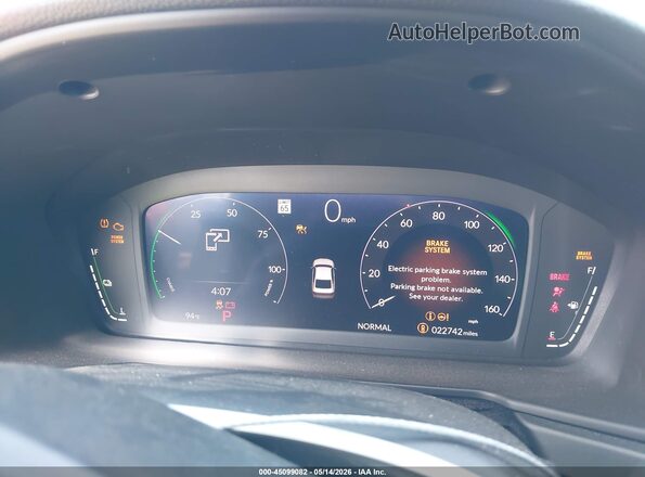 1HGCY2F54RA042359 2024 HONDA ACCORD HYBRID White Widok tylnych siedzeń
