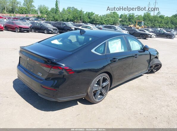 1HGCY2F54SA033246 2025 HONDA ACCORD HYBRID Black Trasero derecho