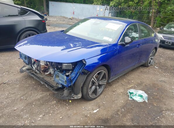 1HGCY2F55RA070221 2024 HONDA ACCORD Blue Przód lewy