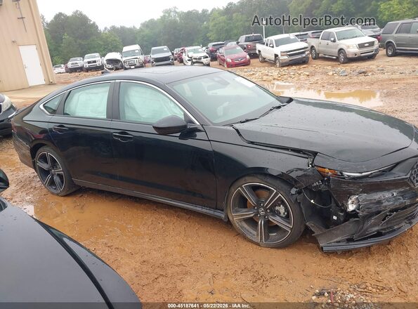 1HGCY2F55RA082966 2024 HONDA ACCORD Black Widok wnętrza z tyłu