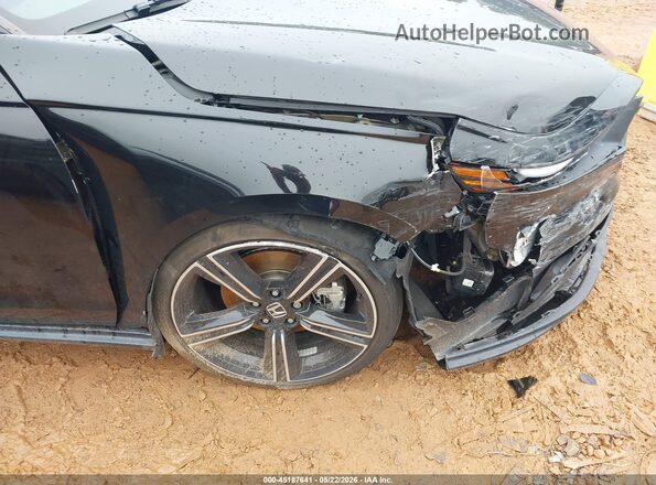 1HGCY2F55RA082966 2024 HONDA ACCORD Black Widok z przodu