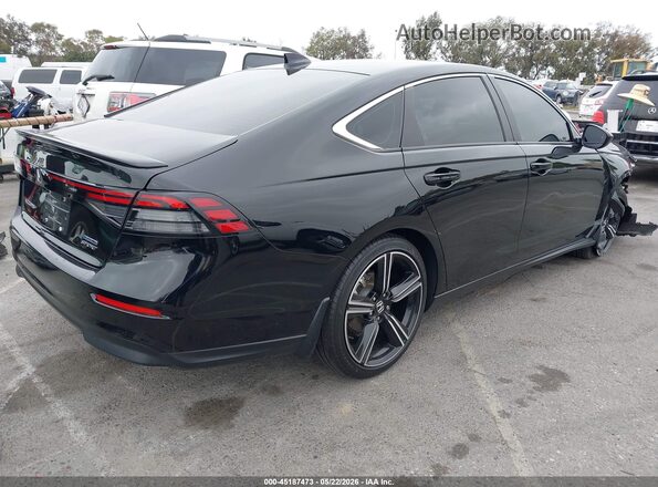 1HGCY2F56RA075895 2024 HONDA ACCORD HYBRID Black Հետևի աջ