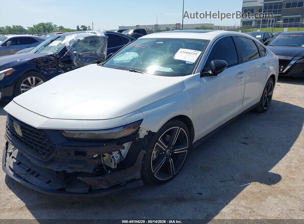 1HGCY2F57RA019108 2024 HONDA ACCORD White წინა მარცხენა ხედი სამი მეოთხედიდან