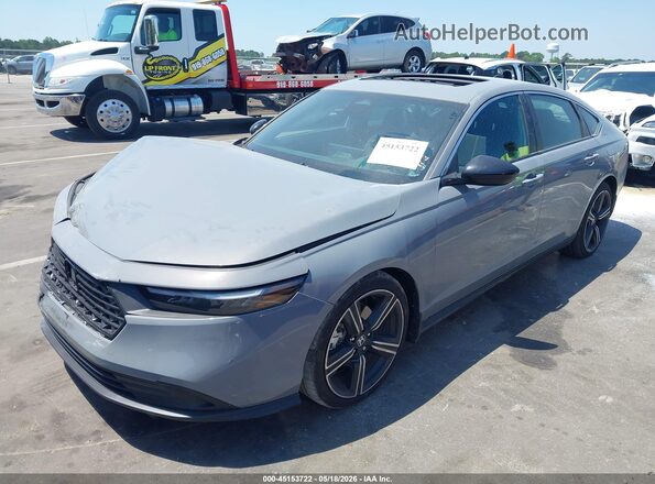 1HGCY2F58SA082885 2025 HONDA ACCORD Gray წინა მარცხენა ხედი სამი მეოთხედიდან